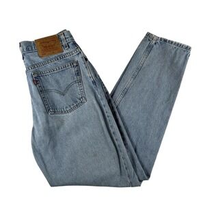 Vintage Levis 550 Jeans Womens 29x32 Light Wash Relaxed Tapered High Rise Mom